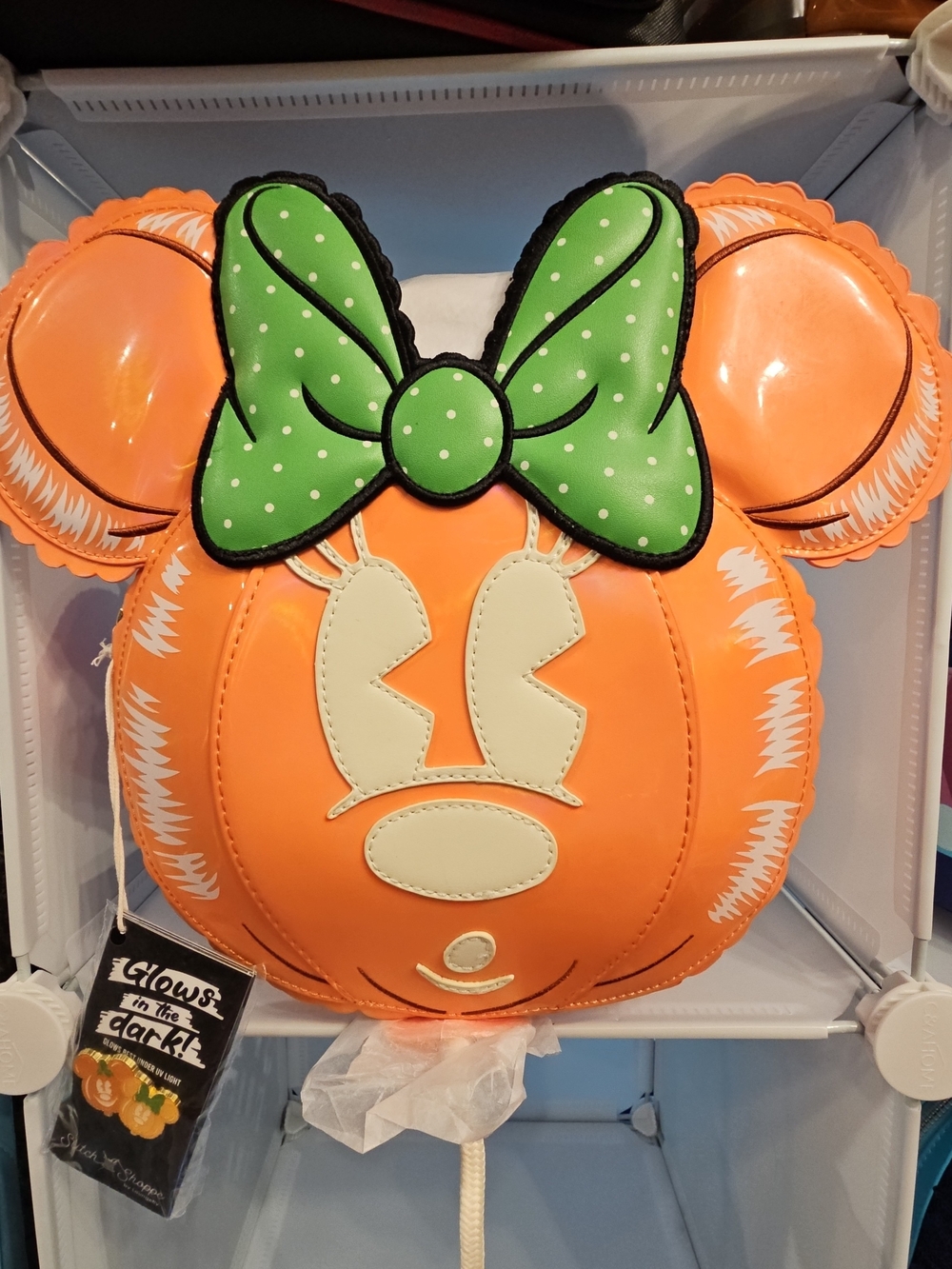 Loungefly Stitch Shoppe Disney Minnie Mouse Pumpkin Balloon Figural Crossbody